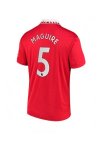 Fotbalové Dres Manchester United Harry Maguire #5 Domácí Oblečení 2022-23 Krátký Rukáv